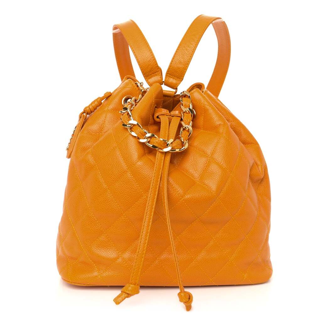 Caviar Quilted Drawstring Backpack #218767c14b - image 1